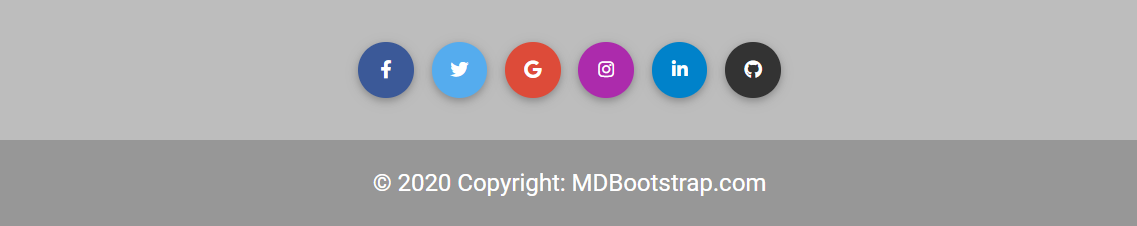 Full page footer
