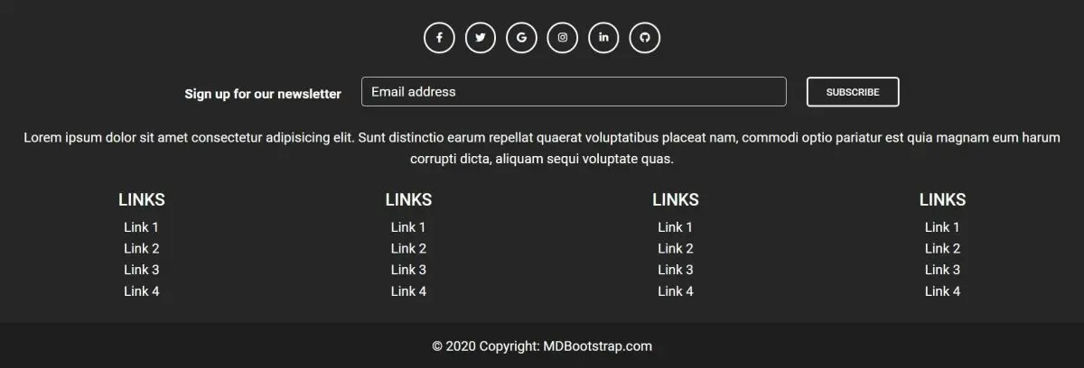 MDB 5 - Bootstrap 5 & Material Design